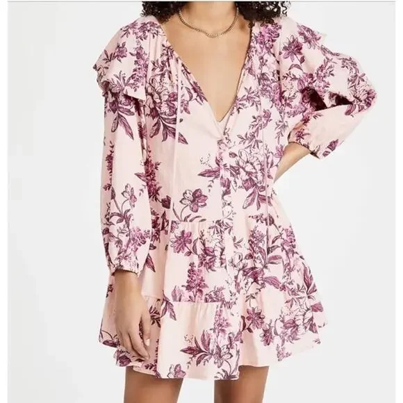 summer cocktail mini dress Soira Summer Heirloom Print Mini Dress